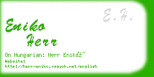 eniko herr business card